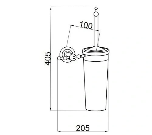 Ершик для унитаза Boheme BAROCCO 10664 Ершик для унитаза Boheme BAROCCO 10664