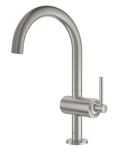 Смеситель для раковины GROHE Atrio New на 1 отверстие, суперсталь (32042DC3) Смеситель для раковины GROHE Atrio New на 1 отверстие, суперсталь (32042DC3)