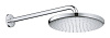 Картинка анонса товара «верхний душ grohe tempesta 250, круглый (низ-хром, верх-белый) + душевой кронштейн 380 мм, хром (266 26668000»