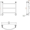 Полотенцесушитель водяной Aquanet Romeo 500x600 00234524 Полотенцесушитель водяной Aquanet Romeo 500x600 00234524