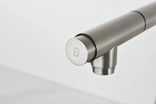 Смеситель для кухни AQUAme Cucina AQM9902BN с выдвижным изливом, никель шлифованный Смеситель для кухни AQUAme Cucina AQM9902BN с выдвижным изливом, никель шлифованный