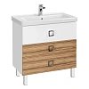 Тумба с раковиной Aquaton Стамбул 85М (1A1459K0ST490) эбони светлый