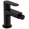 Смеситель для биде Hansgrohe Rebris S, с металлическим сливным гарнитуром 72212670, матовый черный
