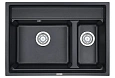 Кухонная мойка Granula KS-7302, ШВАРЦ (чёрный металлик), кварц 730х510 Кухонная мойка Granula KS-7302, ШВАРЦ (чёрный металлик), кварц 730х510