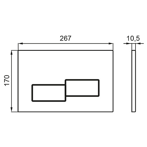 Инсталляция для унитаза BETTOSERB SAVA FIX SLIM SET40006484 с клавишей смыва BRICKS матовая бронза Инсталляция для унитаза BETTOSERB SAVA FIX SLIM SET40006484 с клавишей смыва BRICKS матовая бронза