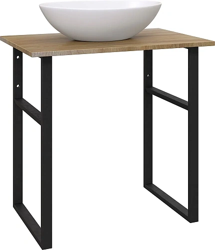 Комплект мебели DIWO Элиста 80 светлое дерево, с раковиной Moduo 55 Leaf 555050 Комплект мебели DIWO Элиста 80 светлое дерево, с раковиной Moduo 55 Leaf 555050