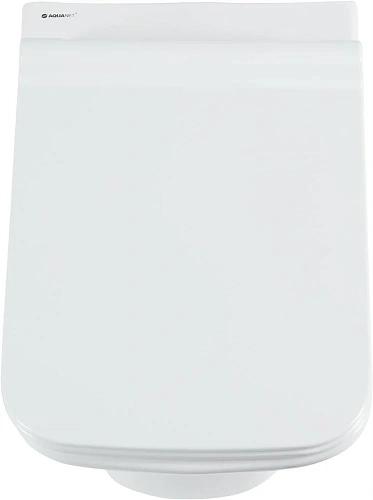Унитаз подвесной Aquanet Rimless Cube-W CL-12248D с сиденьем Унитаз подвесной Aquanet Rimless Cube-W CL-12248D с сиденьем