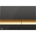 Клавиша смыва Alcaplast M1728-5 черная/золотая Клавиша смыва Alcaplast M1728-5 черная/золотая