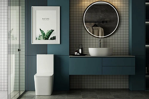 Унитаз напольный ABBER Rechteck AC1210T компакт белый, безободковый, смыв торнадо Унитаз напольный ABBER Rechteck AC1210T компакт белый, безободковый, смыв торнадо