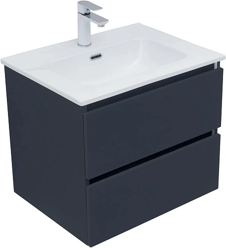 Тумба с раковиной Aquanet Вега 2.0 60 00367331 маренго Тумба с раковиной Aquanet Вега 2.0 60 00367331 маренго