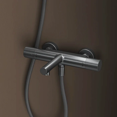 Смеситель для ванны IDDIS Duna (DUNGM02i74WA) с термостатом, графит матовый Смеситель для ванны IDDIS Duna (DUNGM02i74WA) с термостатом, графит матовый