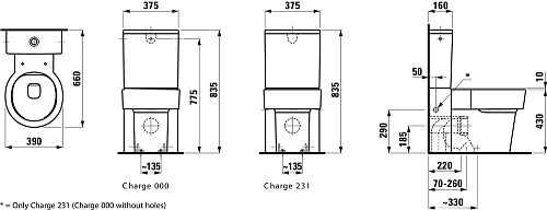 Унитаз напольный Laufen Val 2428.1 (8.2428.1.000.000.1) компакт безободковый Унитаз напольный Laufen Val 2428.1 (8.2428.1.000.000.1) компакт безободковый