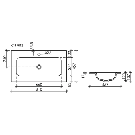 Раковина Ceramica Nova Grace CN7012MB накладная c отверстием под смеситель, 810x457x137мм, черный матовый Раковина Ceramica Nova Grace CN7012MB накладная c отверстием под смеситель, 810x457x137мм, черный матовый