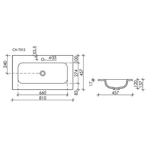 Раковина Ceramica Nova Grace CN7012MB накладная c отверстием под смеситель, 810x457x137мм, черный матовый Раковина Ceramica Nova Grace CN7012MB накладная c отверстием под смеситель, 810x457x137мм, черный матовый