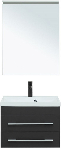 Тумба под раковину Aquanet Верона 58 New черный матовый 00272428 Тумба под раковину Aquanet Верона 58 New черный матовый 00272428