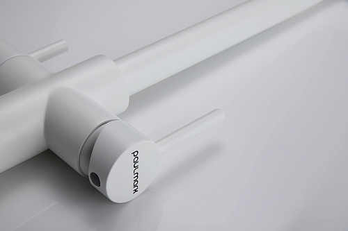 Смеситель для кухни Paulmark LANGE белый матовый La214212-WH Смеситель для кухни Paulmark LANGE белый матовый La214212-WH