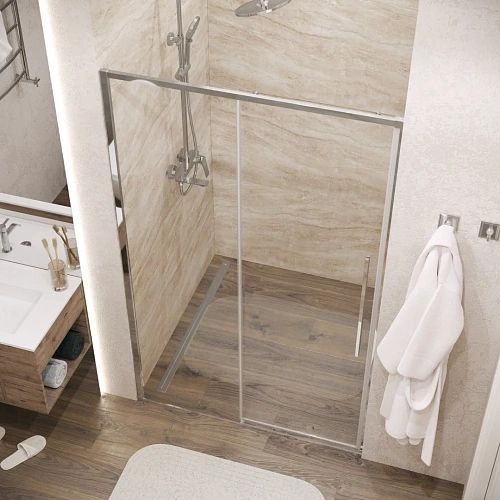 Душевая дверь GROSSMAN Galaxy 100.K33.01.130.10.00 (130x195) хром, стекло прозрачное Душевая дверь GROSSMAN Galaxy 100.K33.01.130.10.00 (130x195) хром, стекло прозрачное