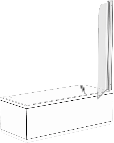 Шторка на ванну DIWO Псков 75х140 профиль хром глянцевый 571173 Шторка на ванну DIWO Псков 75х140 профиль хром глянцевый 571173