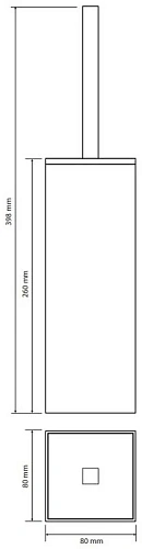 Ершик для унитаза Bemeta NERO 135913090 Ершик для унитаза Bemeta NERO 135913090