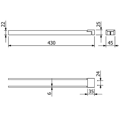 Полотенцедержатель Kludi VELA C 31977N5 брашированный никель Полотенцедержатель Kludi VELA C 31977N5 брашированный никель