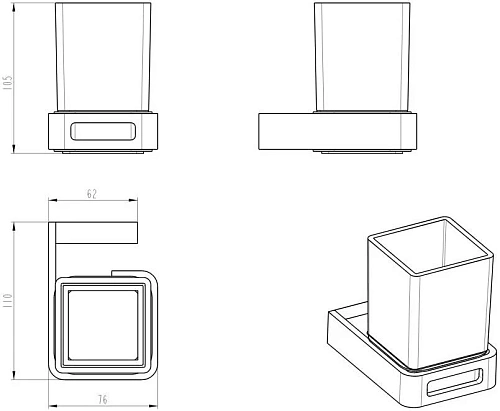 Стакан Boheme Gold Q 10944-G Стакан Boheme Gold Q 10944-G