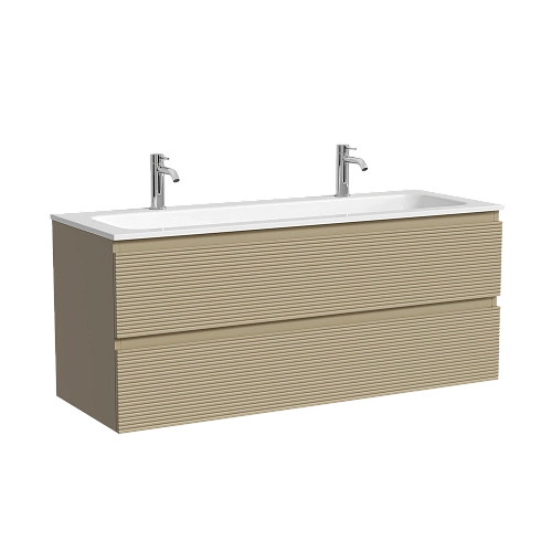 Тумба под раковину SANCOS Folk FL120CP 1190х445х500 капучино, подвесная Тумба под раковину SANCOS Folk FL120CP 1190х445х500 капучино, подвесная