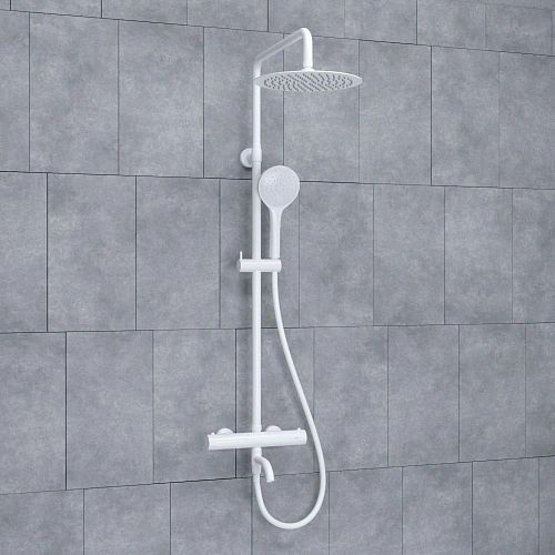 Душевая система WasserKRAFT A188.257.155.WM Thermo с термостатом белый Душевая система WasserKRAFT A188.257.155.WM Thermo с термостатом белый