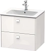 Тумба под раковину Duravit Brioso BR410102222 подвесная 62 см белый матовый