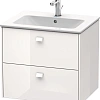Тумба под раковину Duravit Brioso BR410102222 подвесная 62 см белый матовый Тумба под раковину Duravit Brioso BR410102222 подвесная 62 см белый матовый