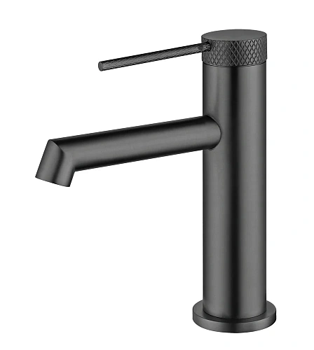 Смеситель для раковины Vincea Rim VBF-2RM1GM однорычажный, вороненая сталь Смеситель для раковины Vincea Rim VBF-2RM1GM однорычажный, вороненая сталь