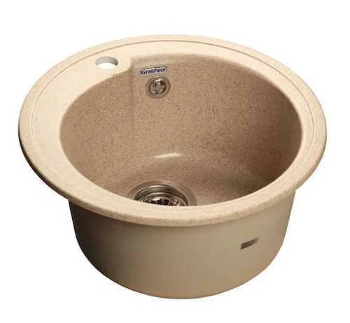 Кухонная мойка GranFest Rondo R-450 пес песок Кухонная мойка GranFest Rondo R-450 пес песок