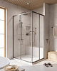 Картинка анонса товара «душевой уголок cezares relax-304-ah-2-120/90-c-gm 120x90см стекло прозрачное, профиль оружейная сталь»