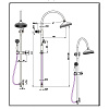 Душевая стойка Boheme IMPERIALE 402-MR-W Душевая стойка Boheme IMPERIALE 402-MR-W