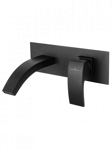 Смеситель для раковины Wonzon & Woghand встраиваемый, черный матовый (WW-88869009-MB) Смеситель для раковины Wonzon & Woghand встраиваемый, черный матовый (WW-88869009-MB)