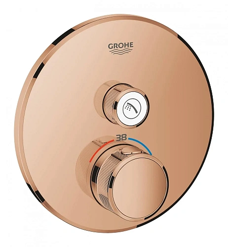 Смеситель для душа GROHE Grohtherm SmartControl термостатитеский, для встраиваемого монтажа на 1 вых 29118DA0 Смеситель для душа GROHE Grohtherm SmartControl термостатитеский, для встраиваемого монтажа на 1 вых 29118DA0