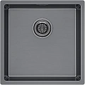 Кухонная мойка Paulmark LASSAN 49 UN LA49-GM, вороненая сталь, 490х440мм Кухонная мойка Paulmark LASSAN 49 UN LA49-GM, вороненая сталь, 490х440мм