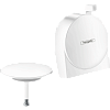 Картинка анонса товара «верхняя часть слив-перелива hansgrohe exafill s 58117700 на ванну, с набором воды, матовый белый»
