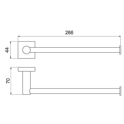Полотенцедержатель Timo Selene 12054/03 черный Полотенцедержатель Timo Selene 12054/03 черный