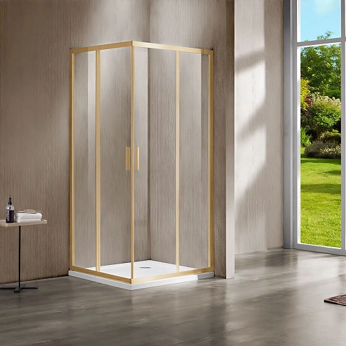 Душевой уголок Vincea Garda VSS-1G1011CLG 1100x1000 брашированное золото стекло прозрачное Душевой уголок Vincea Garda VSS-1G1011CLG 1100x1000 брашированное золото стекло прозрачное
