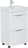 Тумба под раковину Aquanet Ирис new 50 белый глянец (2 ящика) 00310151