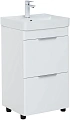 Тумба под раковину Aquanet Ирис new 50 белый глянец (2 ящика) 00310151 Тумба под раковину Aquanet Ирис new 50 белый глянец (2 ящика) 00310151