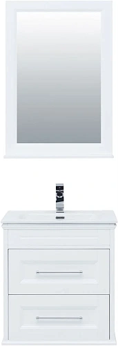 Комплект мебели Aquanet Бостон М 60 белый матовый 00210629 Комплект мебели Aquanet Бостон М 60 белый матовый 00210629