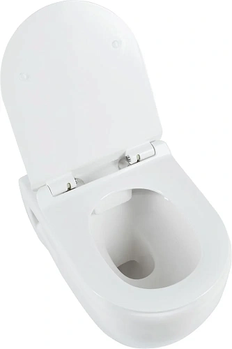 Унитаз подвесной Aquanet Rimless Glide-W CL-11042 с сиденьем Унитаз подвесной Aquanet Rimless Glide-W CL-11042 с сиденьем