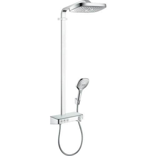 Душевая система hansgrohe Raindance Select E 300 3jet Showerpipe с термостатом, хром 27127000 Душевая система hansgrohe Raindance Select E 300 3jet Showerpipe с термостатом, хром 27127000