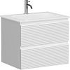 Картинка анонса товара «тумба под раковину sancos folk fl60w 590х445х500 bianco, подвесная»