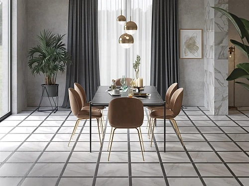 Керамогранит Cersanit Madison белый рельеф 42x42 MS4R052 Керамогранит Cersanit Madison белый рельеф 42x42 MS4R052