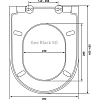 Крышка-сиденье BERGES Geo Black SO 015113 Крышка-сиденье BERGES Geo Black SO 015113
