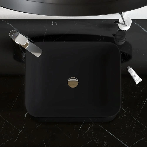 Раковина AM.PM Func M8FWCC10510BM накладная, 51 см, черный матовый Раковина AM.PM Func M8FWCC10510BM накладная, 51 см, черный матовый