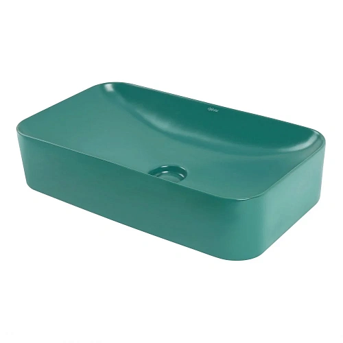 Раковина ABBER Rechteck AC2204MBG накладная, зеленая матовая Раковина ABBER Rechteck AC2204MBG накладная, зеленая матовая