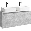 Корпус тумбы под раковину подвесной, цвет бетон светлый, 120 см без фасадов AQWELLA Mobi MOB0112BS Корпус тумбы под раковину подвесной, цвет бетон светлый, 120 см без фасадов AQWELLA Mobi MOB0112BS